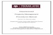 Departmental Property Management Procedures Manual · Departmental Property Management Procedures Manual Version 1.6, February 2016 Supplement to the Texas A&M University System Asset