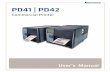 PD41 | PD42epsfiles.intermec.com/eps_files/eps_man/935-032.pdf · ii PD41 and PD42 Commercial Printer User’s Manual Intermec Technologies Corporation Worldwide ... 42 Configuring