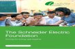 The Schneider Electric Foundation Schneider Electric Foundation is concrete proof of the Group’s commitment to building a sustainable future. To ensure continuity, the Foundation