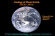 Geology of Planet Earth - California State University ...dsw/lect1_intro_2016-calarts.pdfGeology of Planet Earth CSCM - 246-01 •Text: Physical Geology, by Plummer, McGeary & Carlson