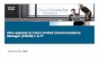 Why upgrade to Cisco Unified Communications Manager (CUCM ... · Why upgrade to Cisco Unified Communications Manager (CUCM) ... mobility and DISA functionality native to Cisco Unified