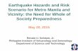 Earthquake Hazards and Risk Scenario for Metro …carlospromulo.org/wp-content/uploads/2015/05/Metro-Manila...Earthquake Hazards and Risk Scenario for Metro Manila and Vicinity: the