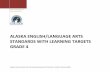 ELA Standards with Targets Grade 4 - Education and … ENGLISH/LANGUAGE ARTS STANDARDS WITH LEARNING TARGETS GRADE 4.  Alaska English/Language Arts Standards Grade 4 ...