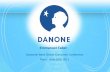 Emmanuel Faber - danone-danonecom …danone-danonecom-prod.s3.amazonaws.com/user_upload/Investisseurs/...0,8% 1,2% Bakery 1,5% 1,8% Confectionery 2,1% ... Vol Adults Vol Kids PCC Kg