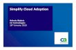 Ashwin Waknis CA Technologies th January, 2013€¦ ·  · 2017-01-18vCloud VDI VDI Uniquely able to aggregate and unify management of all types of cloud services ... Nimsoft Monitor