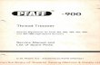 Thread Trimmer - supsew.com -900 Thread Trimmer Service... · PFAFF-900 Thread Trimmer Special Mechanism for Pfaff 461, 463, 465, 467, 469 and 467/469 High-SpeedSeamers Service Manual