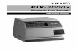 PIX - 3000x - Amano · 6 PIX-3000x Operations Manual Print Media Print Media is defined as the type of material you will be using in the machine to time stamp (time cards, mail, etc.).