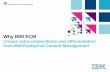 Why IBM ECM · ECM customer information sources from EIW ... Gartner, ECM Market Share, April 30, 2013; ... IBM Smarter Content Summit