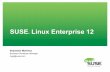 SUSE Linux Enterprise Technology Roadmap - ITechGrup · ‒ Easily combine SLES and SLED in one supported system: ... ‒ SAP reference HA design ... SUSE Linux Enterprise 12 –