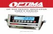 OP-900 SERIES INDICATOR USER’S MANUAL · OP-900 SERIES INDICATOR USER’S MANUAL (OP-900A, OP-900B Series) ... Make sure the weight is not over the Max capacity as it could damage