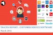 TRACXN REPORT : CUSTOMER SERVICE SOFTWARE · Customer Service Software Report, March 2016 Notable Investments in 2015 YTD • Intercom (Live Chat) - $35M in Series C led by Iconiq
