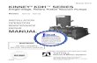 Single-stage, Rotary Piston Vacuum Pumps - Ideal Vac · KINNEY® KDH™ SERIES Manual 1817-2 Single-stage, Rotary Piston Vacuum Pumps Models KDH-130 KDH-150 INSTALLATION OPERATION
