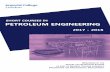 SHORT COURSES IN PETROLEUM ENGINEERING · Petroleum Engineering is presented, ... (3 HOURS) ‐ Primary and improved/enhanced oil recovery. ... decline curve analysis.