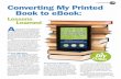 Converting Print to ebook - NBIZ Magazine Home Page My Printed Lessons ... the Mobi and epub versions of my ebooks, the files were formatted properly and I was able to upload them