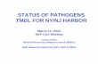 STATUS OF PATHOGENS TMDL FOR NY/NJ HARBOR · STATUS OF PATHOGENS TMDL FOR NY/NJ HARBOR March 11, 2010 ... -EPA’s Current Beach Act Criteria – allow a State too ... Arthur Kill
