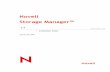 Novell Storage Manager Version: 60519 ... Install or Upgrade of the Novell Storage Manager ..... 4 Installing NSMAdmin to the local workstation ...