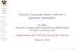 Eulerian Gaussian beam method in quantum mechanics · Schrödinger equation Gaussian beam method - Lagrangian formulation Gaussian beam method - Eulerian formulation Numerical results