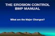 THE EROSION CONTROL BMP MANUALwcdpa.com/documents/THEDRAFTEROSIONCONTROLBMPMANUAL... · THE EROSION CONTROL BMP MANUAL ... Figure 3.10 Temporary bypass pipe same as old Figure 34