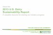 About the 2013 U.S. Dairy Sustainability Report/media/usd/public/2013 u.s. dairy... · SUSTAINABILITY VISION We commit to being leaders in sustainability, ... Kraft Foods Inc. The
