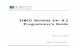 TIBCO Spotfire S+ Programmer’s Guide_8.2.0_prog_guide.pdf · The TIBCO Spotfire S+ ... Programmer’s Guide Are familiar with the S language and Spotfire S+, and you want to extend