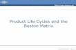 Product Life Cycles and the Boston Matrix Life Cycles and the Boston Matrix ... –Developed by the Boston Consulting Group –a business strategy and marketing consultancy in 1968
