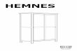 HEMNES - ikea.com · 2 ENGLISH Important information Read carefully. Keep this information for further referen-ce. WARNING Serious or fatal crushing injuries can occur from furniture