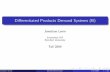 Di⁄erentiated Products Demand Systems (B)web.stanford.edu/~jdlevin/Econ 257/Demand Estimation...Di⁄erentiated Products Demand Systems (B) Jonathan Levin Economics 257 Stanford