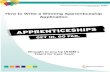 How to Write a Winning Apprenticeship Application · How to Write a Winning Apprenticeship Application ... find this guide useful and wish you every success in securing an apprenticeship
