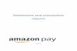 Settlement and transaction reports - Amazon S3 Pay settlement and transaction reports 4 Settlement report details A settlement report provides a detailed breakdown of your account
