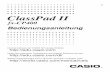 ClassPad II fx-CP400 - support.casio.comsupport.casio.com/storage/de/manual/pdf/DE/004/ClassPadII_UG_DE.pdf · ClassPad II fx-CP400 Bedienungsanleitung Internet-Adresse der CASIO