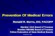 Prevention Of Medical Errors - Florida Osteopathic …. Burns, D.O. 2016 Prevention Of Medical Errors Ronald R. Burns, DO, FACOFP Member AOA Board of Trustees Member NBOME Board of