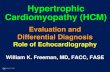 Hypertrophic Cardiomyopathy (HCM)asecho.org/.../uploads/2016/02/Freeman-Hypertrophic-Cardiomyopat… · Van Driest SL, et al. Mayo Clin ... Hypertrophic Cardiomyopathy Complicated