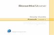 Study Guide French Level 1 · French Level 1 Study Guide Rosetta Stone® | 135 West Market Street | Harrisonburg, Virginia 22801 USA ... 6-06 Verbs: Present, Imperfect, Passé Compos