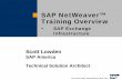 SAP NetWeaver™ Training Overview - Community Archive · ©SAP AG 2003, Title of Presentation, Speaker Name / 3 Today’s Integration Challenge Integration costs are high ... Assignmt