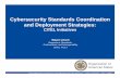 Cybersecurity Standards Coordination and Deployment Strategies · Cybersecurity Standards Coordination and Deployment Strategies: ... service integration and ... • abfab Application