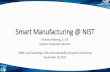 Smart Manufacturing @ NIST · Smart Manufacturing @ NIST Thomas Hedberg, ... Materials, and Infrastructure ... Smart Manufacturing Goal Overview - ppt