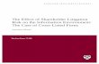 The Effect of Shareholder Litigation Risk on the ... Files/17-048_413e9658-649c-4904... · The effect of shareholder litigation risk on the information environment: The case of cross-listed