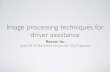 Image processing techniques for driver assistance - …files.meetup.com/1642210/driving assistance.pdf · Image processing techniques for driver assistance ... • computer vision