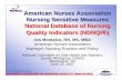 American Nurses Association Nursing Sensitive Measures …€¦ ·  · 2014-05-20® American Nurses Association Nursing Sensitive Measures ... • Transforming Nursing Data into