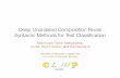 Deep Unordered Composition Rivals Syntactic Methods …cs.umd.edu/~miyyer/data/acldan_slides.pdf · Deep Unordered Composition Rivals Syntactic Methods for Text Classiﬁcation Mohit