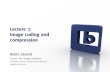 Lecture 7: Image coding and compression - CBArobin/TODB2011/lectures/f7.pdf · Lecture 7: Image coding and compression ... Image Coding and Compression ... All major web browsers