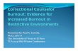 Correctional Counselor Burnout [Read-Only] · Factor structure of the Counselor Burnout Inventory in a sample of sexual offender and ...