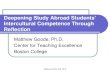 Deepening Study Abroad Students’ Intercultural … · Deepening Study Abroad Students’ Intercultural Competence Through Reflection Matthew Goode, Ph.D. Center for Teaching Excellence