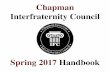 Spring 2017 Handbook - Chapman University · Spring 2017 Handbook. ... AEPi Gives Back • President: ... • Omega Chi Chapter • Chartered in 2008 • 100 active members • 3.141