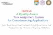 QASCA: A Quality-Aware Task Assignment System for Crowdsourcing Applicationsi.cs.hku.hk/~ckcheng/talks/sigmod15-qascaslides.pdf ·  · 2015-08-20Task Assignment System for Crowdsourcing