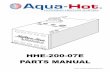 hhe-200-07e Parts Manual - Aqua-hot€¦ · © January 2013 Aqua-Hot® HHE-200-07E Hydronic Heating System Parts Manual—Rev. B — Page 3 — Table of Contents Section 1: Heater