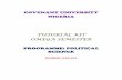 PROGRAMME: POLITICAL SCIENCE - Covenant Universitycovenantuniversity.edu.ng/content/download/35893/246909/file/POS... · PROGRAMME: POLITICAL SCIENCE ... Amilcar Cabral: ... they