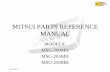 MODELS: MSG-200MH MSG-205MH MSG-250MH - … Parts Ref Manual... · MODELS: MSG-200MH . MSG-205MH. MSG-250MH. ... 15 Rubber Mat for Saddle MG2005 16 Vee Way Wiper (4 Pcs.Set) VW250