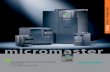 Katalog MICROMASTER DA51.2 EN Siemens DA 51.2 · October 2002 MICROMASTER 410/420/430/440 0 Overview Guidelines Main areas of application “The low-priced” for variable speeds with