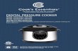 6Qt. Digital Pressure Cooker - QVC · 6Qt. Digital Pressure Cooker ... When cooking foods that expand during cooking such as rice, legumes, ... lid assembly/water test. 11 instructions